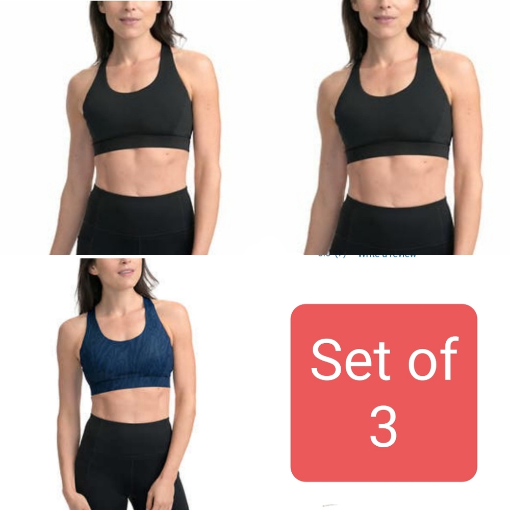 NWOT Set of 3 Lole Sports Bra sz L